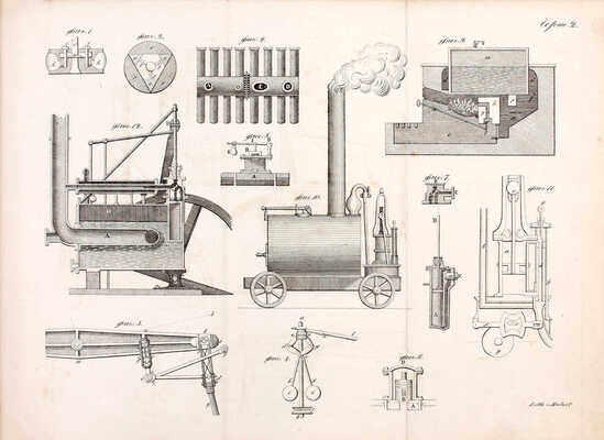 Чижов Ф.В. Паровые машины. История, описание и приложение их, взятые из сочинений Пертингтона, Стеффенсона и Араго. СПб.: Тип. Э. Праца и К°, 1838.